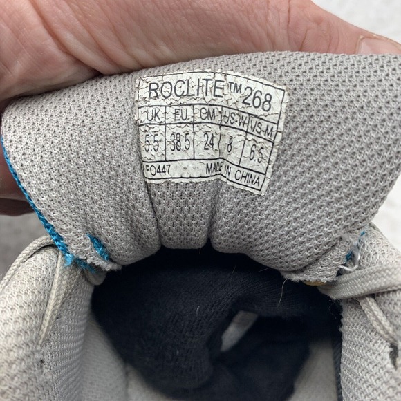 Inov-8 Cross Trainers Womens 8 Mens 6.5 Roclite 268 Trail Running Blue Gray - Picture 9 of 10